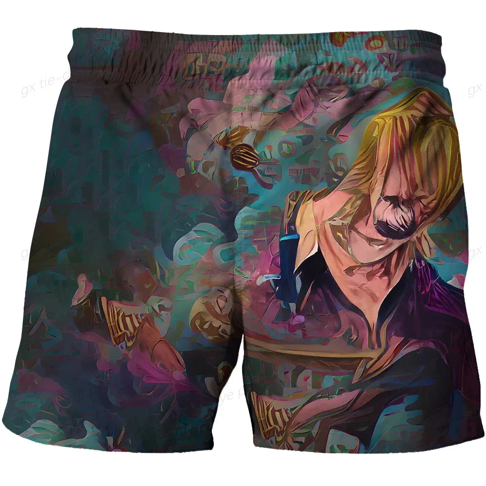 One Piece-zwemshort – Illustratie van Sanji, ‘chef-kok’