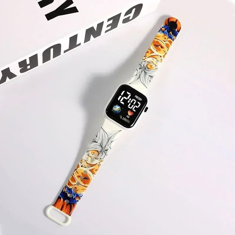 One Piece-horloge – Wit horlogebandje met Luffy-illustratie