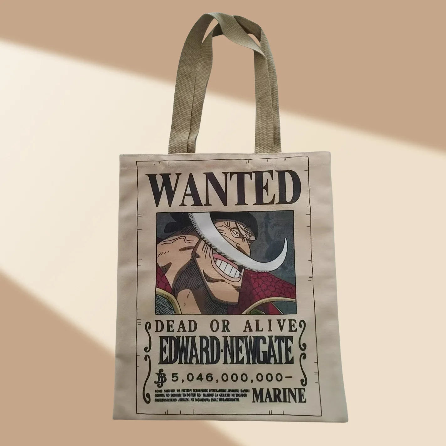 One Piece-tote bag – gezocht-poster van Donquixote Doflamingo