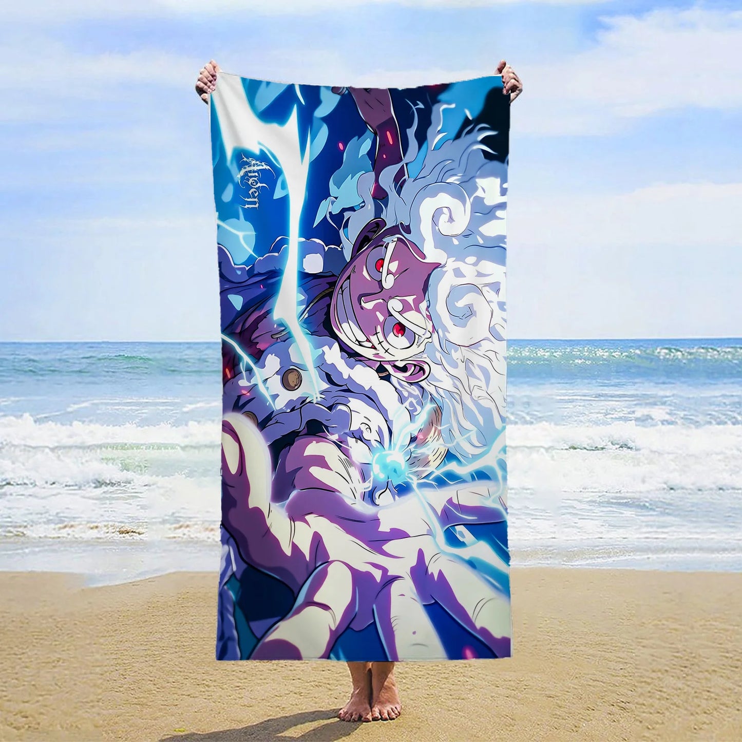 One Piece-strandlaken - Illustratie van Yamato en wonderen