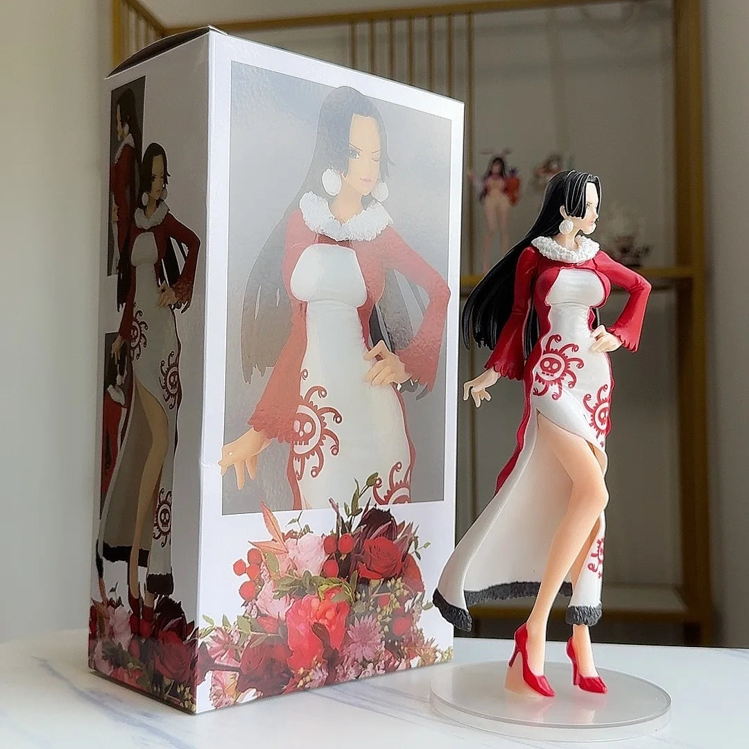 One Piece-figuurtje - Boa Hancock (rode jurk van de piratenkeizerin)