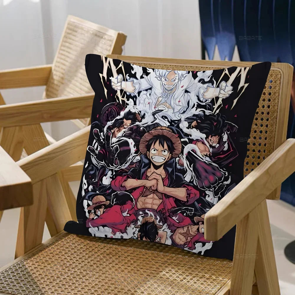 One Piece-kussensloop – Luffy & Ace (Strijdende Broeders)