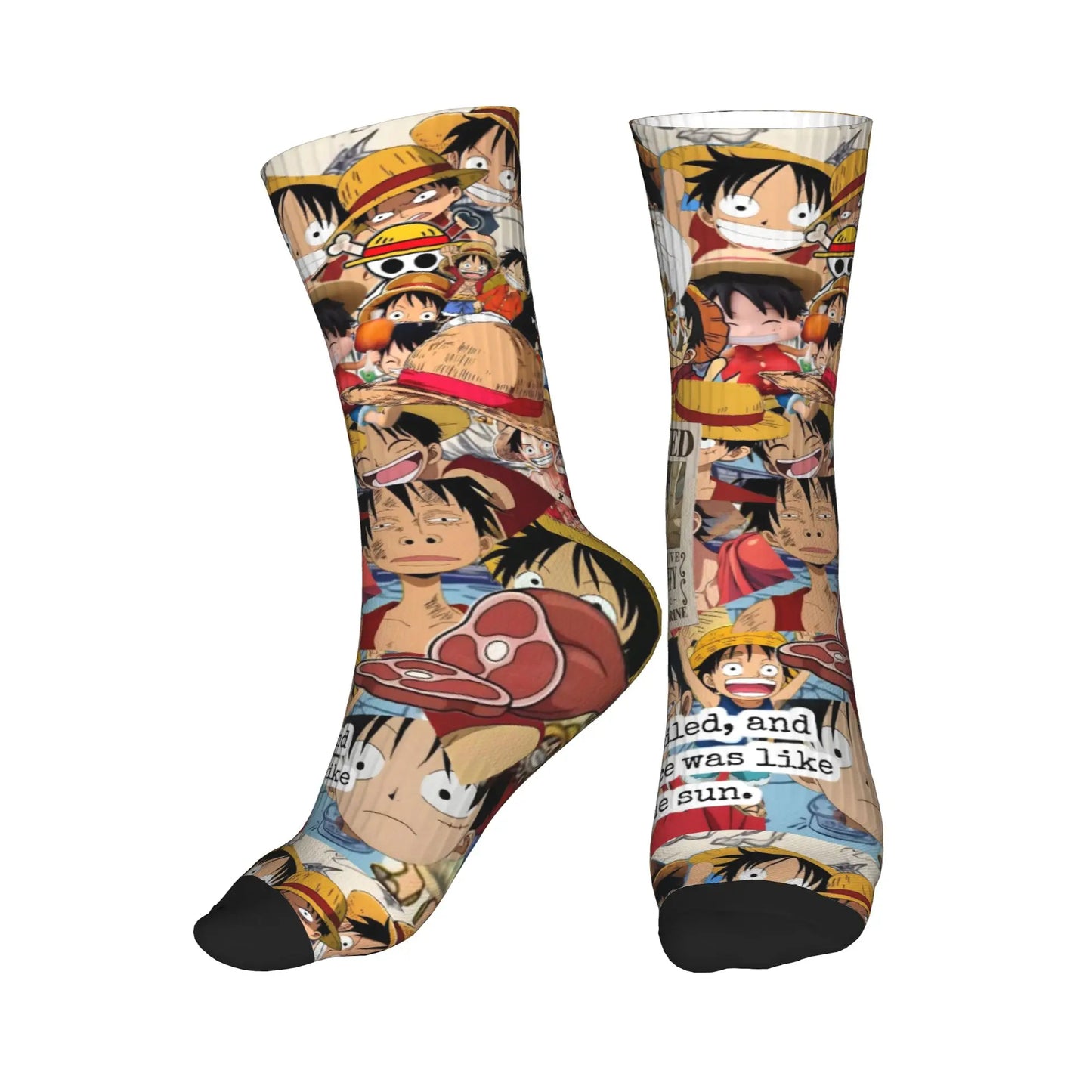 One Piece-sokken - Oranje collage