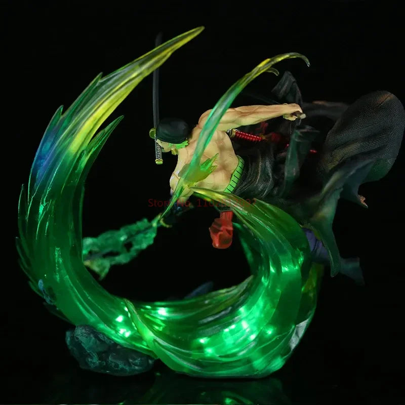One Piece-figuur - Roronoa Zoro Ashura (groen snijeffect)