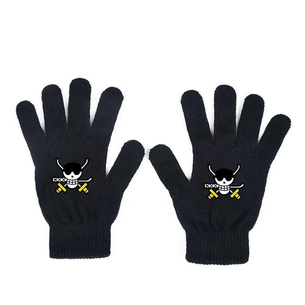 One Piece-handschoenen – Skull Pirate Gekruiste Zwaarden
