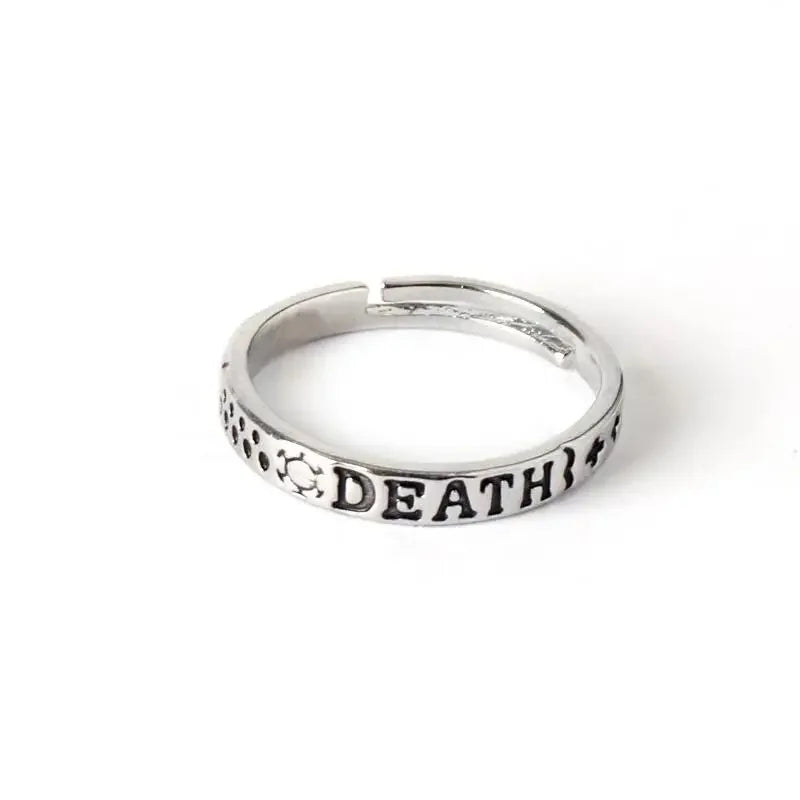 One Piece-ring – Trafalgar Law-inscriptie Death