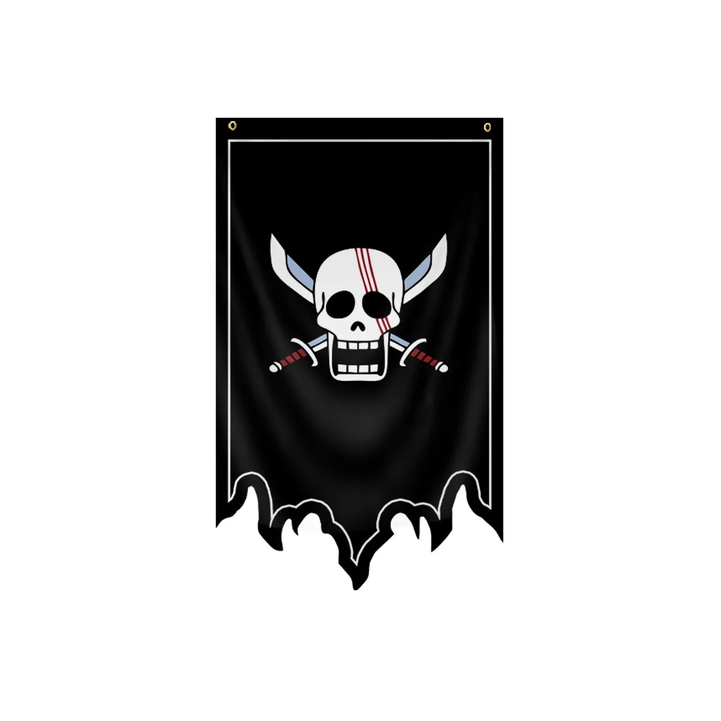 One Piece-vlag - Jolly Roger van de Red Hair Pirates (Shanks)