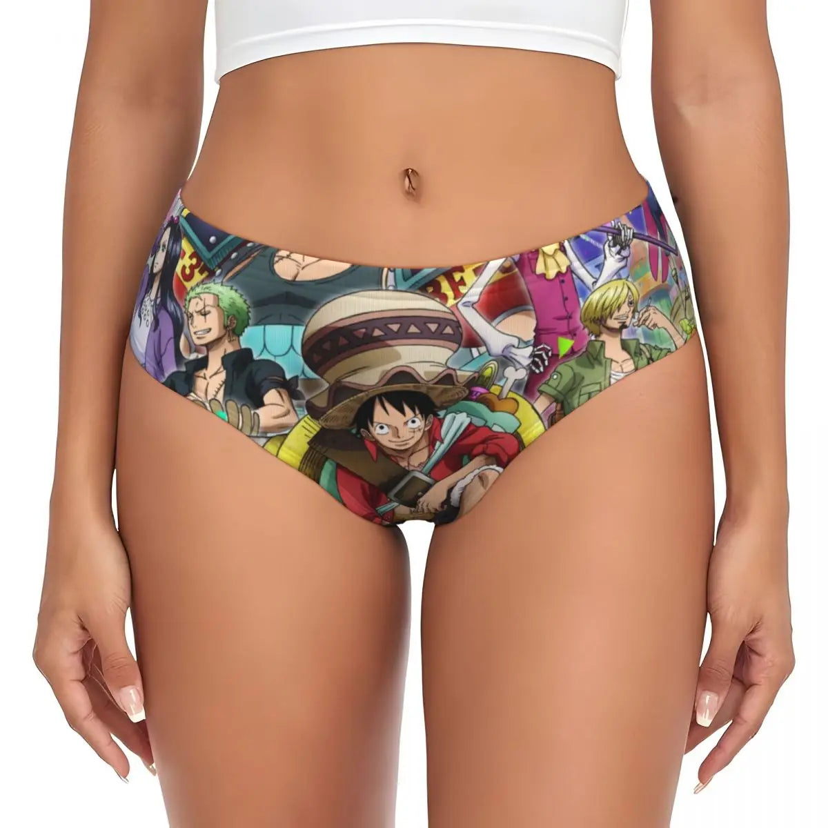 Onderbroek One Piece - Veelkleurig ontwerp met chibi-personages