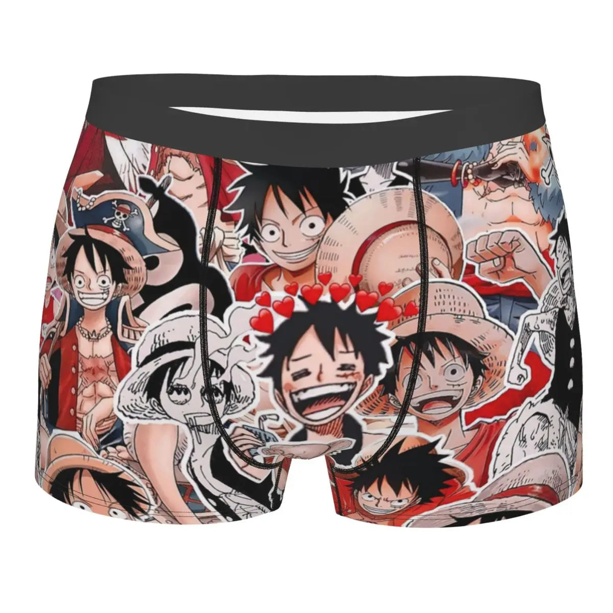 One Piece-boxershort - Collage van mangapersonages (Kleur)