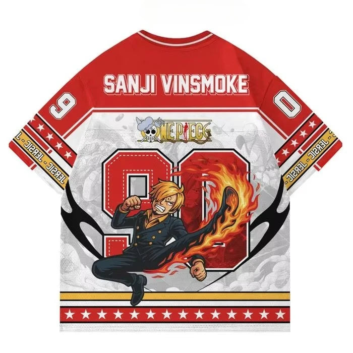 One Piece-sportshirt Sanji Vinsmoke – Design ‘Diable Jambe’