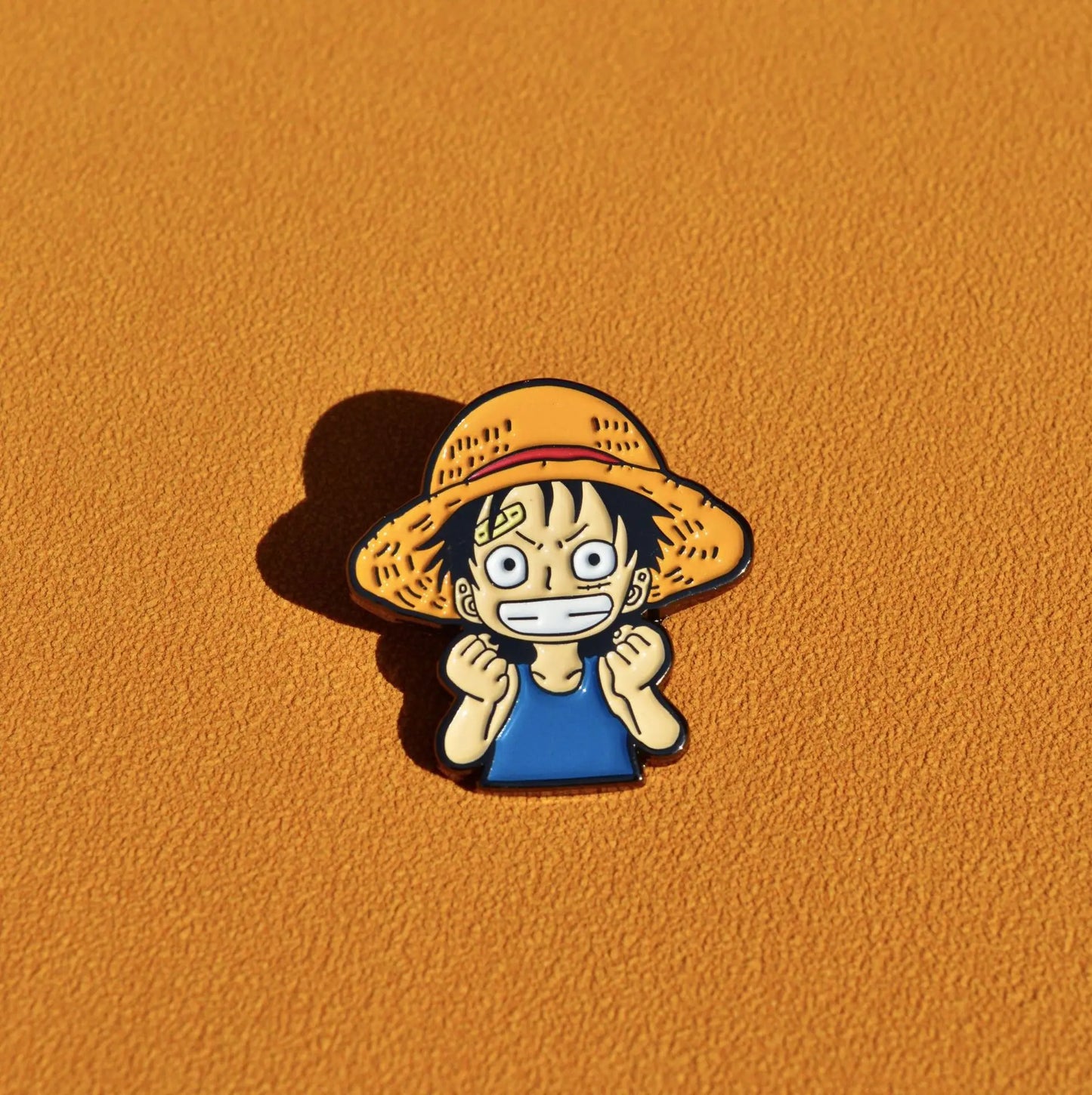 One Piece-pin - geëmailleerde broche van Monkey D. Luffy met strohoed