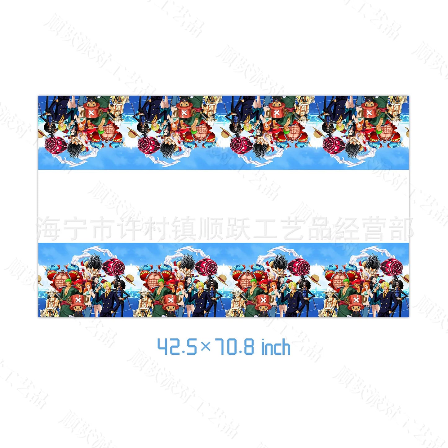 One Piece-feesttafelkleed - Bedrukte tafelbescherming (plastic)