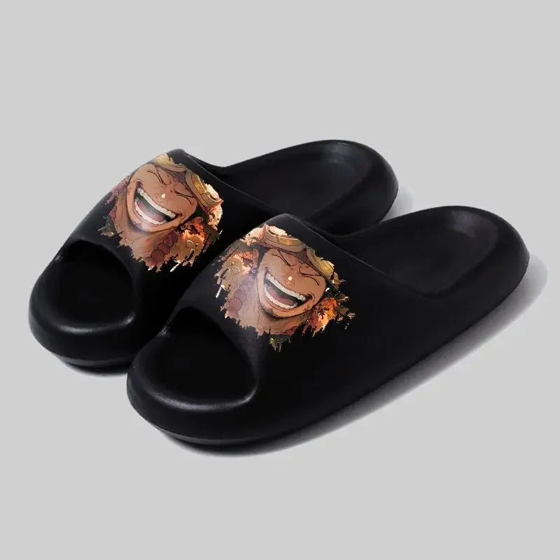 One Piece-slippers - Zoro groen hoofd