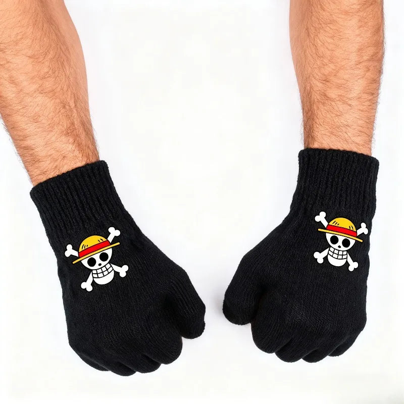 One Piece-handschoenen – Luffy met strohoed en schedel