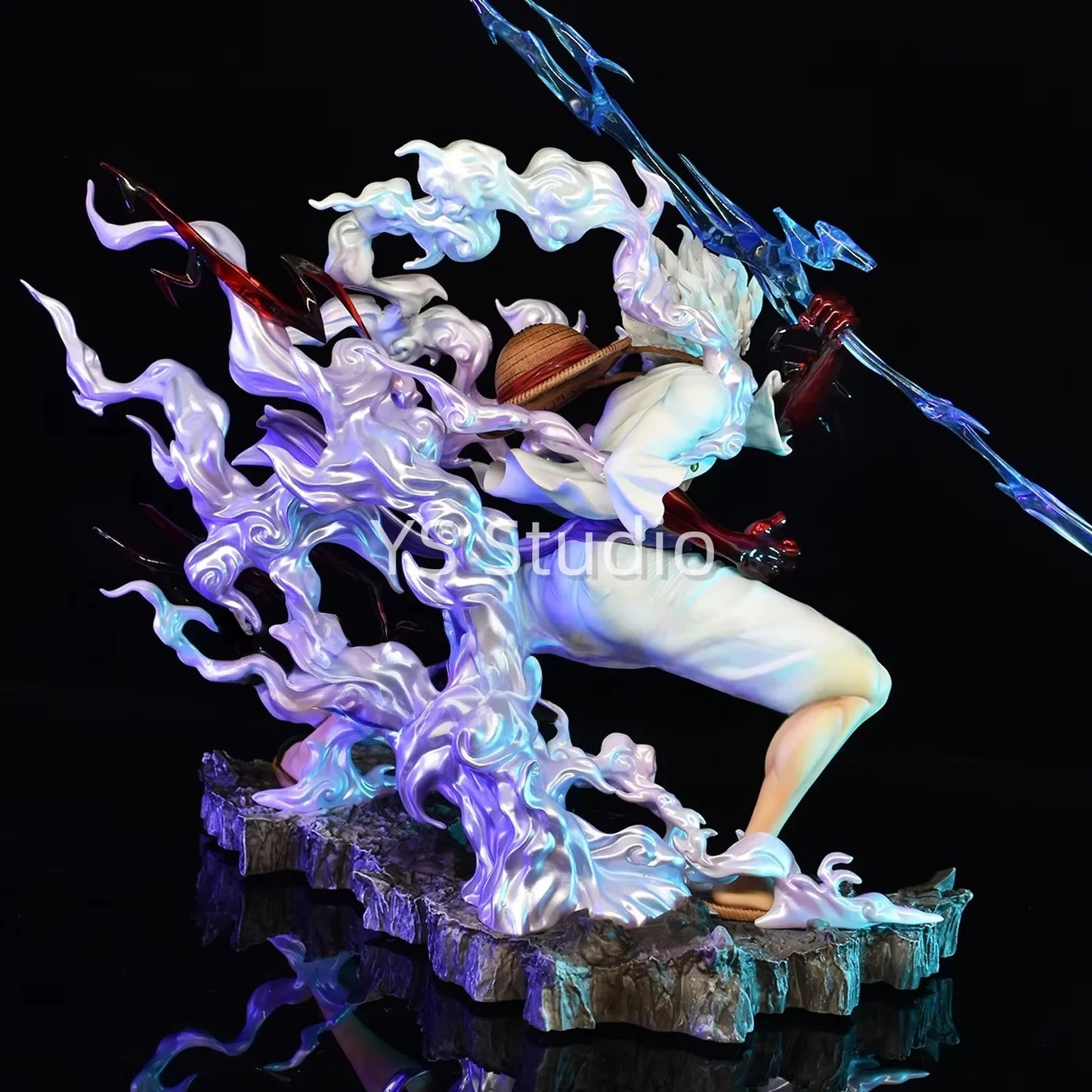 One Piece-figuur - Monkey D. Luffy Gear 4 (paarse aura-effecten)