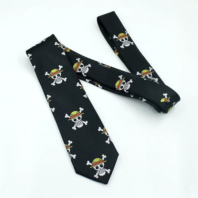 One Piece-stropdas - Jolly Roger-patroon & piratensymbolen
