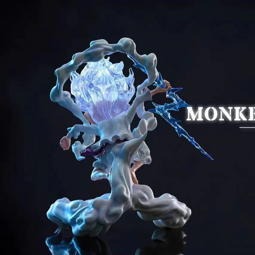 One Piece-beeldje - Monkey D. Luffy Gear 5 Nika (rookeffect)