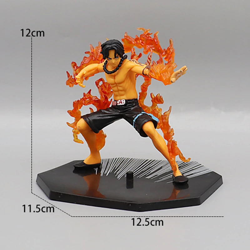 One Piece-figuurtje - Portgas D. Ace (vlammende gevechtseffecten)