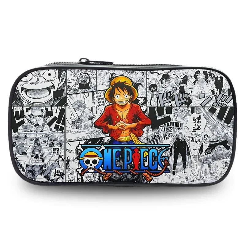 One Piece-etui – Luffy in zwart-wit mangastijl