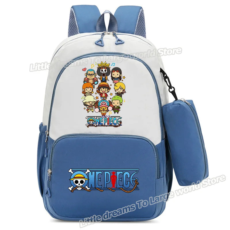 One Piece-rugzak – Chibi-illustratie van de strohoedpiraten