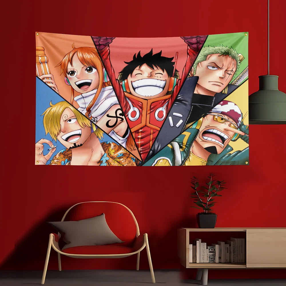 One Piece-poster - trio Luffy, Sabo & Ace (kinderen)