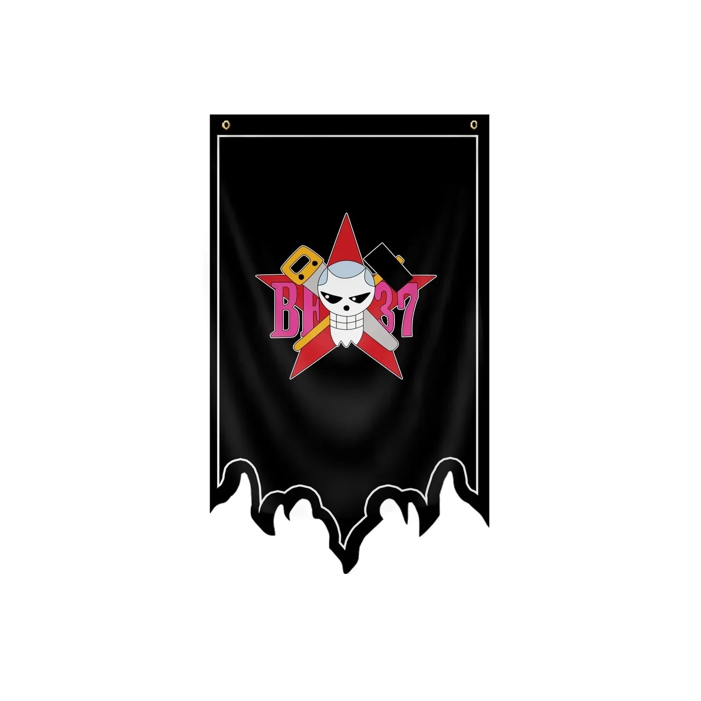 One Piece-vlag - Jolly Roger van Buggy de Clown