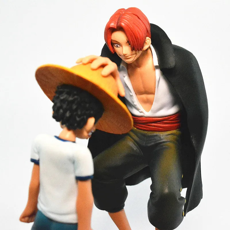 One Piece-figuur - iconische scène van Luffy & Shanks (de overdracht van de hoed)