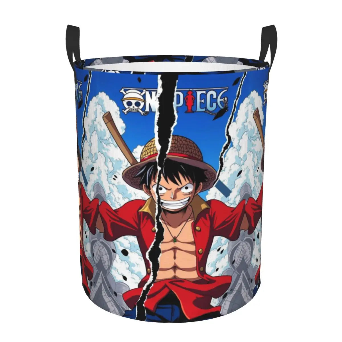 One Piece-opbergmand - Illustratie van Luffy & Ace, broeders in de strijd
