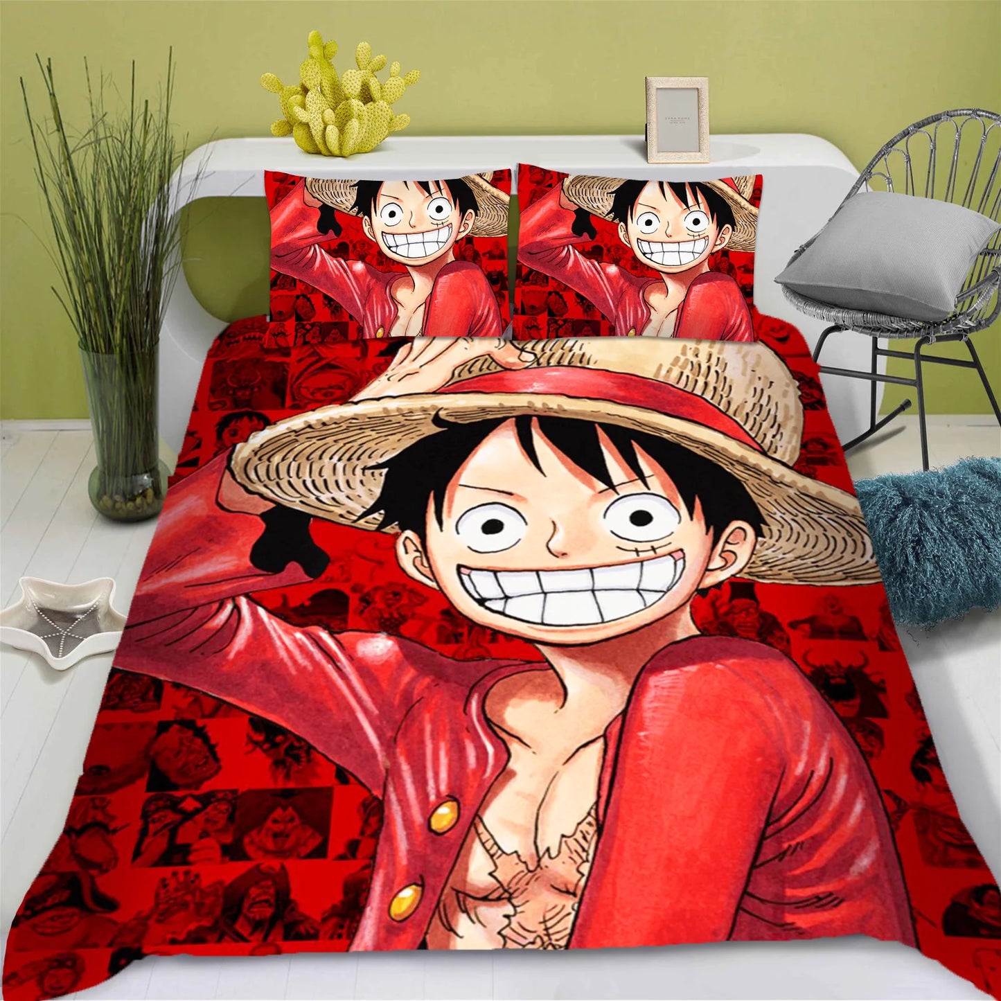 One Piece-bedset - Monkey D. Luffy Gear 2 (actie)