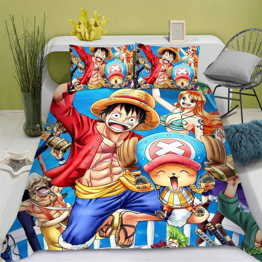 One Piece-bedset – Luffy & Tony Tony Chopper (Schattig)