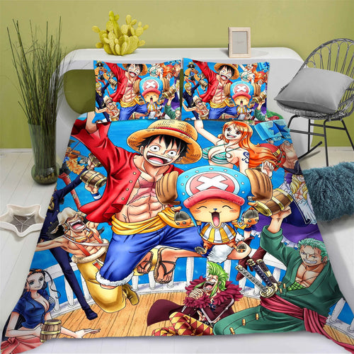 One Piece-bedset – Complete Strohoedenbemanning