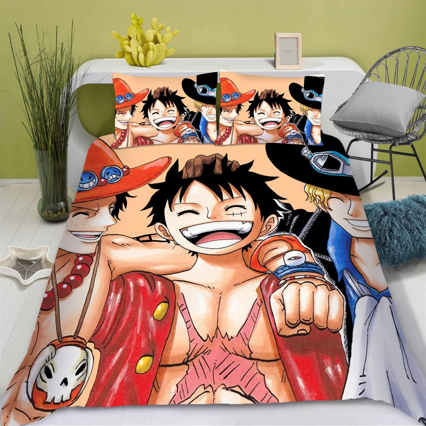 One Piece-bedset - Monkey D. Luffy & Tony Tony Chopper
