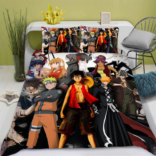 One Piece-bedset - Dekbedovertrekset Luffy & Ace