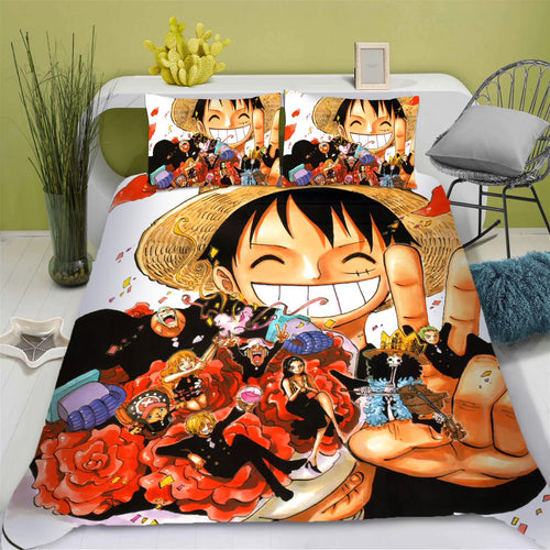 One Piece-bedset – Dekbedovertrekset Luffy (Standaard)