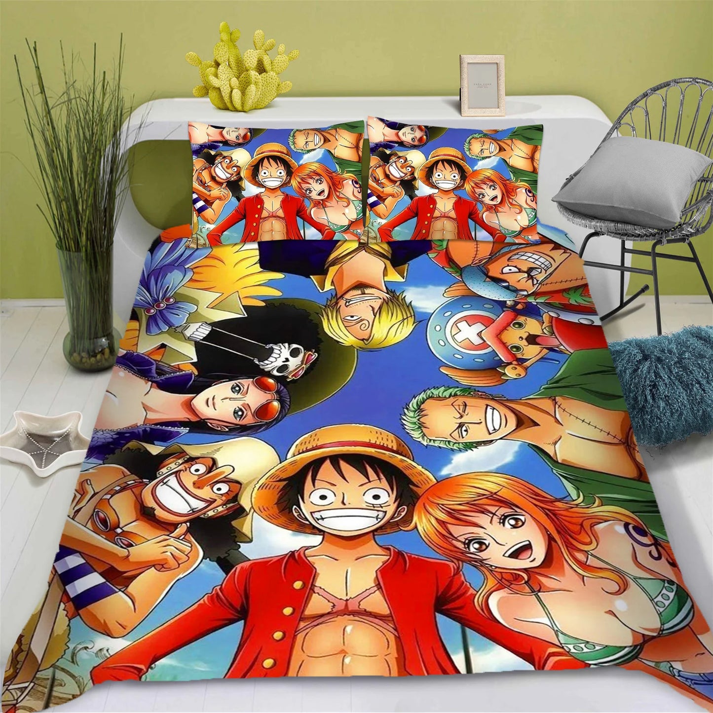 One Piece-bedset – Portret van Monkey D. Luffy (Klassiek)