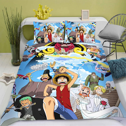 One Piece-bedset - dekbedovertrekset van de bemanning (Wano)