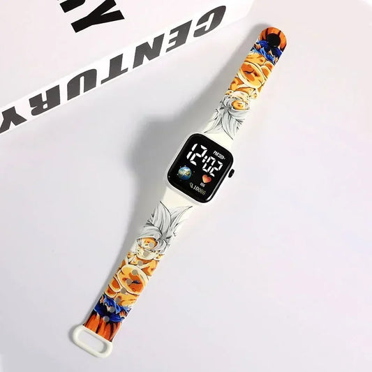 One Piece-horloge – Wit horlogebandje met Luffy-illustratie