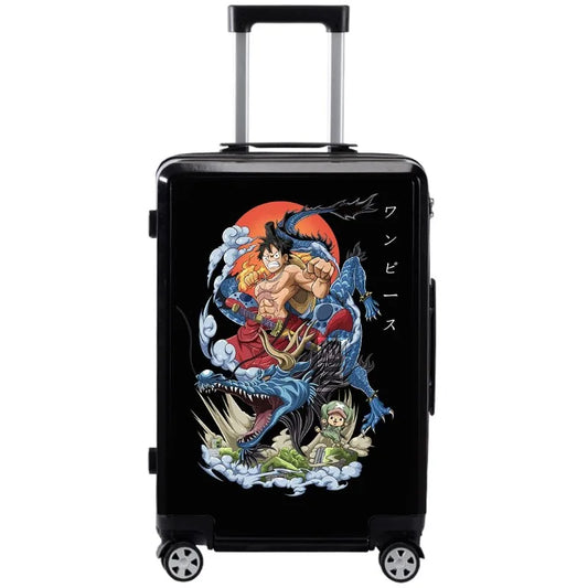 One Piece-koffer - Strohoedpiraten Avontuur (Zwart)