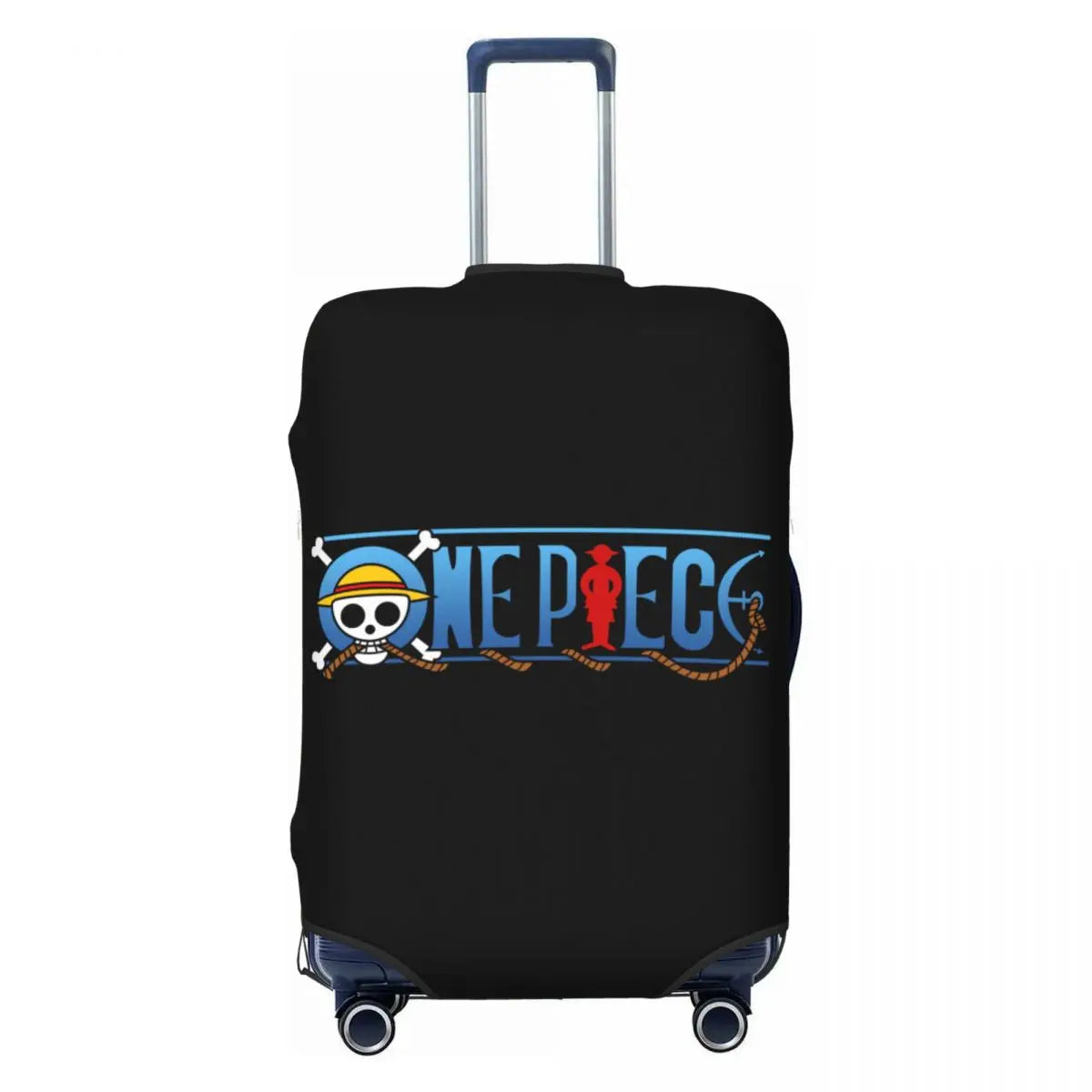 One Piece-kofferovertrek - Officieel typografisch logo (Zwarte achtergrond)