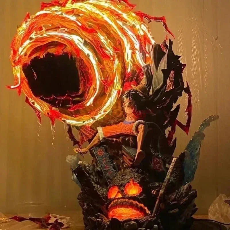 One Piece-beeld - Monkey D. Luffy (Dynamic Fire-effect - vuist van vuur)
