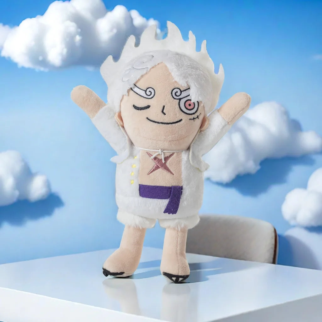 Set One Piece-knuffels – Luffy Gear 5 & Monkey D. Luffy chibi