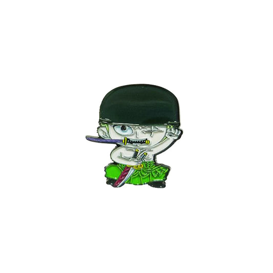 One Piece-speldje - Roronoa Zoro chibi met bolhoed