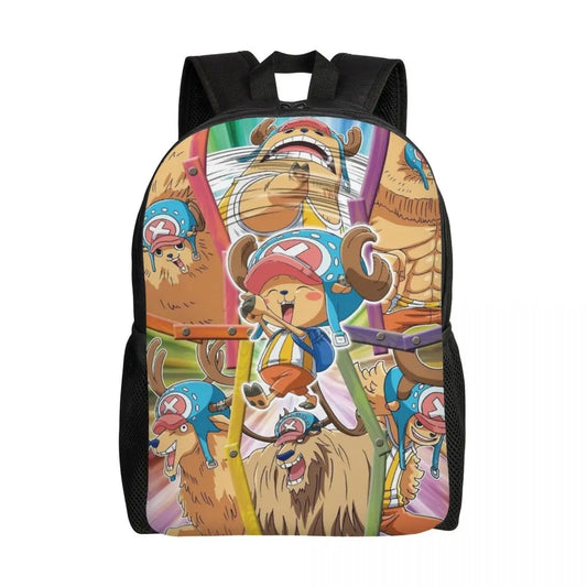 Tony Tony Chopper One Piece-rugzak – kleurrijke bemanningsillustratie