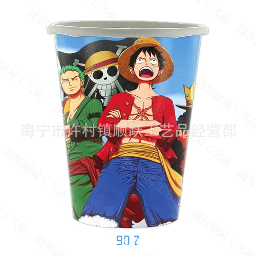 One Piece-beker van hoge kwaliteit - Illustratie van de volledige bemanning