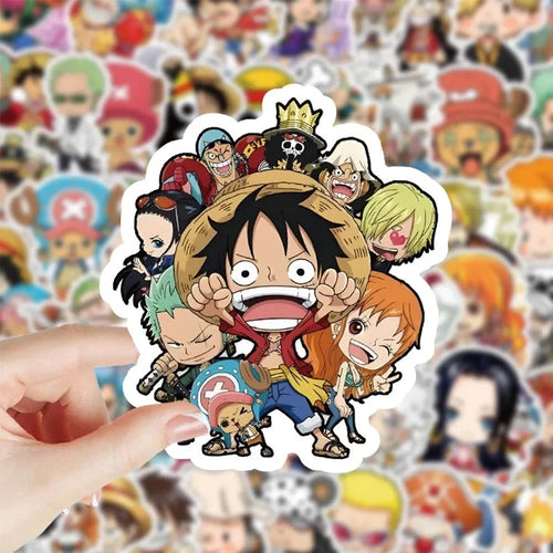 One Piece-stickerpakket – 50 waterdichte vinylstickers