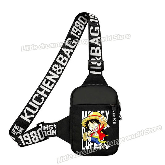 One Piece-schoudertas – One Piece-crew in mangastijl