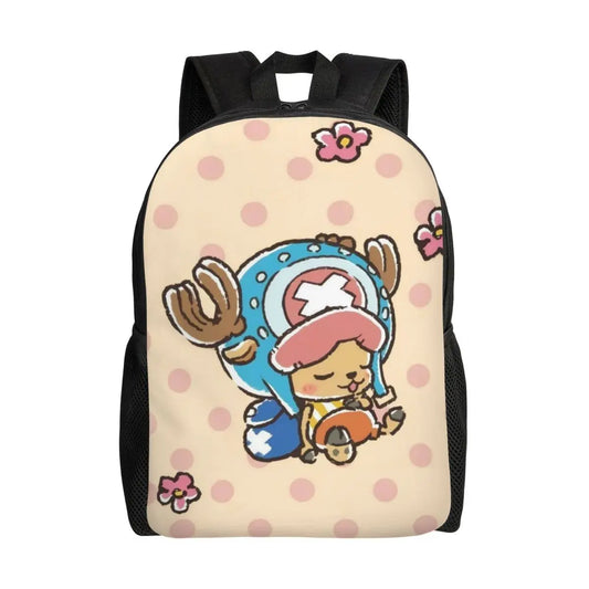 Tony Tony Chopper One Piece-rugzak – minimalistische beige illustratie