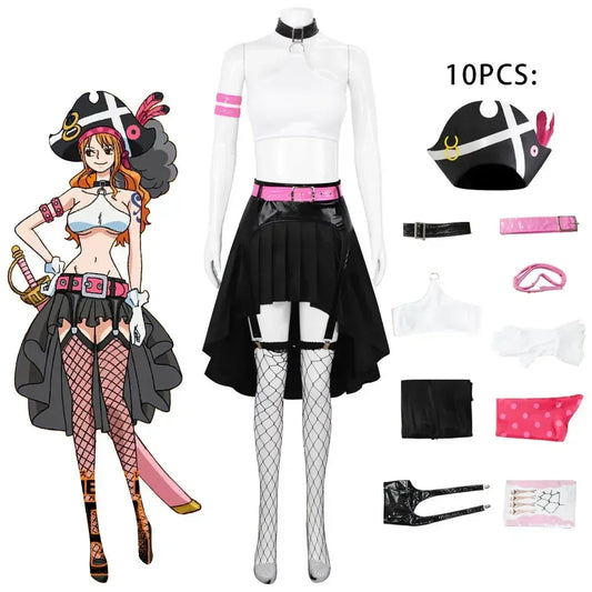 One Piece-cosplaykostuum – Uta-outfit (Film Red – speciale editie)