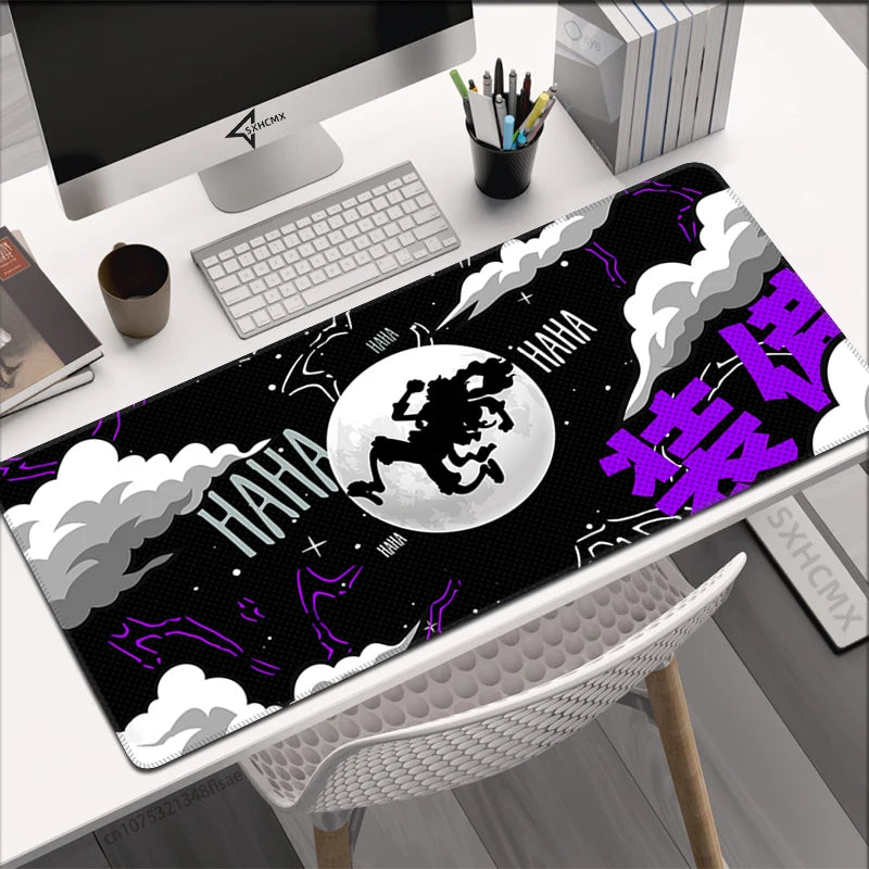 One Piece XXL-muismat – Zwart-witontwerp met Portretten