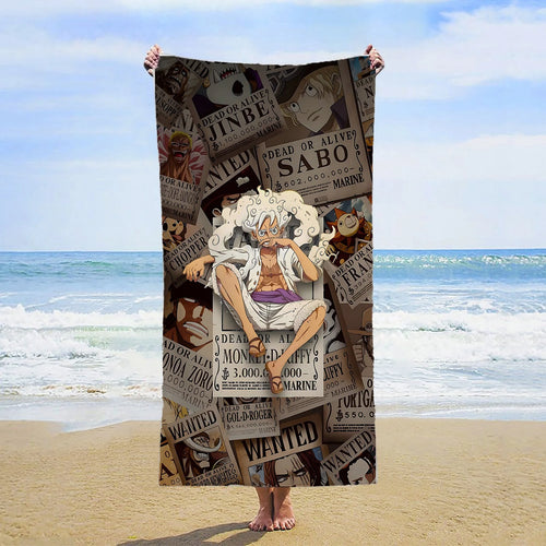 One Piece-strandlaken - Wanted Tony Tony Chopper (suikerspin)